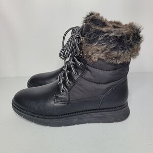 **FINAL SALE** NIB Journee Collection Flurry Black Faux Fur Boots